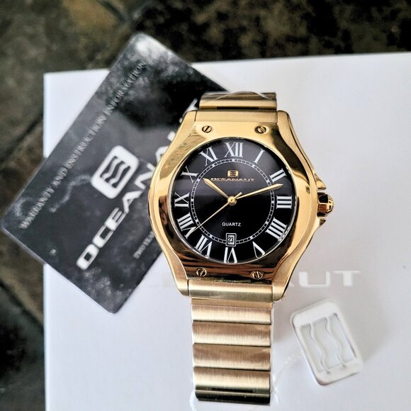Oceanaut Men's OC1395 Rayonner Gold Quartz Watch - Picture 3 of 8
